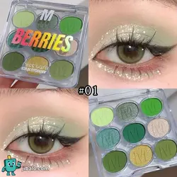 پالت سایه چشم ۹ رنگ - تمرکز بر شاین و اکلیل‌های جذاب