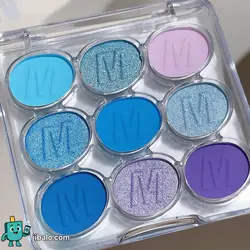 پالت سایه چشم ۹ رنگ - تمرکز بر شاین و اکلیل‌های جذاب