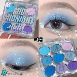 پالت سایه چشم ۹ رنگ - تمرکز بر شاین و اکلیل‌های جذاب