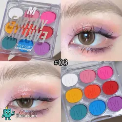 پالت سایه چشم ۹ رنگ - تمرکز بر شاین و اکلیل‌های جذاب