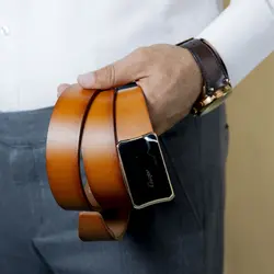 کمربند چرمی مردانه مدل رادین دلربا - چرم دلربا