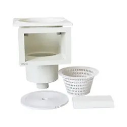 اسکیمر مارتینی 50 کوچک با خروجی 50 میلی‌متری، مناسب برای استخرهای خانگی. جمع‌آوری برگ و آلودگی سطح آب با نصب آسان و دوام بالا.