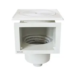 اسکیمر مارتینی 50 کوچک با خروجی 50 میلی‌متری، مناسب برای استخرهای خانگی. جمع‌آوری برگ و آلودگی سطح آب با نصب آسان و دوام بالا.