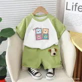 ست دو تکه تیشرت و شلوارک طرح کارتونی