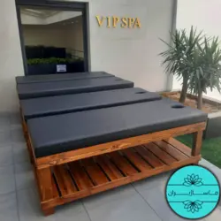 تخت ماساژ ثابت چوبی مدل M351⭐ (گارانتی 1 ساله) برند ماساژیران
