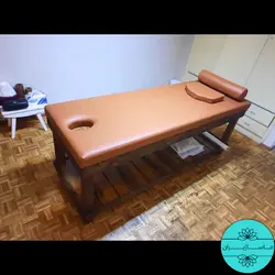 تخت ماساژ ثابت چوبی مدل M351⭐ (گارانتی 1 ساله) برند ماساژیران