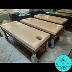 تخت ماساژ ثابت چوبی با تشک دوبل مدل M721⭐(پرفروش ترین 2024) برند ماساژیران