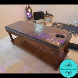 تخت ماساژ ثابت چوبی با تشک دوبل مدل M721⭐(پرفروش ترین 2024) برند ماساژیران
