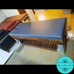 تخت ماساژ ثابت چوبی با تشک دوبل مدل M721⭐(پرفروش ترین 2024) برند ماساژیران