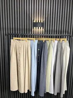 دامن جلو دکمه پیله دار کد a16