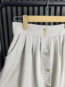 دامن جلو دکمه پیله دار کد a16