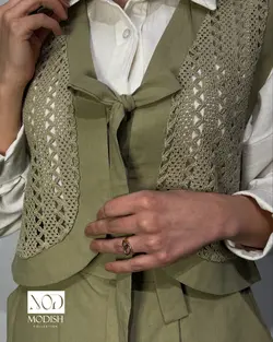 ست 3 تکه ژیله قلاب بافی کد a3