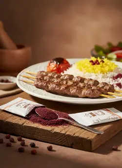 ساشه سماق قهوه ای اعلا تک نفره (چاپ اختصاصی)یک کیلوگرم