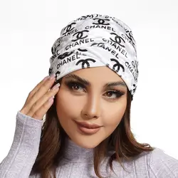 توربان (کلاه حجاب) مخمل طرح شنل - کد 1055