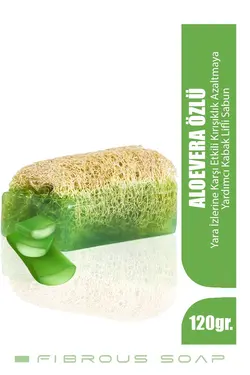 صابون حرفه‌ای  آلوئه ورا موتو پلاس با فیبر طبیعی کدو تنبل، موثر در برابر جای زخم، ۱۲۰ گرم