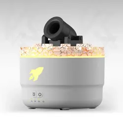 بخور بمب آرامش | رطوبت‌ساز و آروماتراپی با طراحی برجک توپ و چراغ LED رنگی