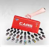 مجموعه ماشین‌ های اسباب‌بازی کلکسیونی با جعبه نمایش و نگهدارنده شفاف