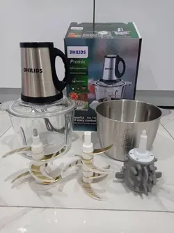 خردکن فیلیپس دو کاسه ۳.۸ لیتر همرا با قطعه سیر پاک کن  مدل پرومیکس