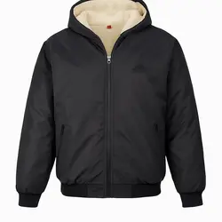 کاپشن مردانه مشکی داخل تمام خز مدل adidas-مشکی