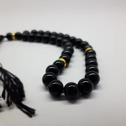 خرید تسبیح شیشه‌ای مشکی هدیه خاص در زیبا شاپ