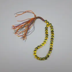 قیمت خرید تسبیح شجر شیشه‌ای کوتاه طراحی خاص و زیبا شاپ