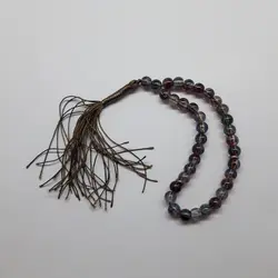 قیمت خرید تسبیح شجر شیشه‌ای کوتاه طراحی خاص و زیبا شاپ