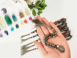 خرید تسبیح عقیق جاسپر | نماد تعادل، انرژی و ارتباط با زمین
