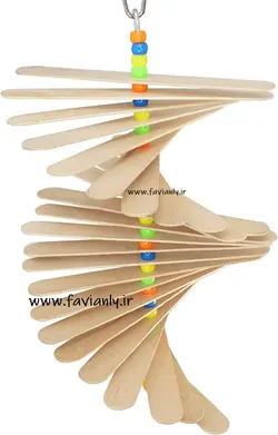 اسباب بازی چوبی پرنده کدe21