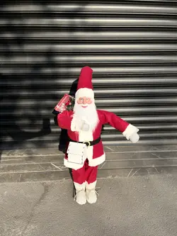 عروسک بابانوئل ۹۰ سانت ایستاده اورجینال کدRZK90