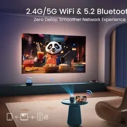 ویدئوپروژکتور شارژی با کیفیت تصویر 4K اندروید 11 اورجینال امازون المان