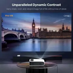 ویدیو پروژکتور برند YABER مدل Pro V8 با کیف حمل اورجینال امازون المان