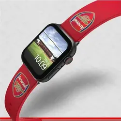 بند ساعت اپل واچ سلیکونی با لوگوی ارسنال اورجینال امازون المان