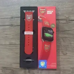 بند ساعت اپل واچ سلیکونی با لوگوی ارسنال اورجینال امازون المان