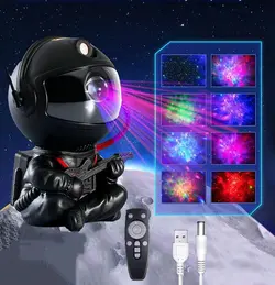 پروژکتور کهکشانی فضانورد نشسته با ریموت کنترل