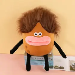 عروسک طرح سیب زمینی مدل موفشن کد JI110 ارتفاع 25 سانتی‌متر