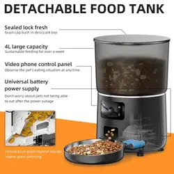 ظرف غذا هوشمند دوربین دار سگ و گربه پت فیدر pet feeder