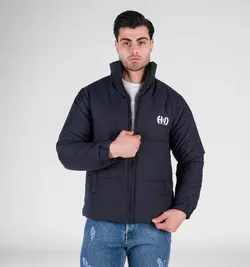 کاپشن اسپرت مموری مردانه بادی سرمه ای - کد 49255