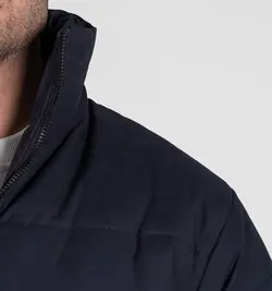 کاپشن اسپرت مموری مردانه بادی سرمه ای - کد 49255