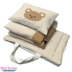 مسافرتی نوزاد مامز کیوتی (momscutie) مدل 3 تکه طرح پرفروش خرس تدی- نماینده رسمی مامزکیوتی