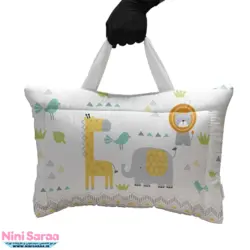 مسافرتی نوزاد مامز کیوتی (momscutie) مدل 3 تکه طرح گاردن فیل و زرافه- نماینده رسمی مامزکیوتی