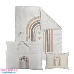 مسافرتی نوزاد مامز کیوتی (momscutie) مدل 3 تکه طرح پرفروش رنگین کمان- نماینده رسمی مامزکیوتی