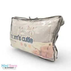 مسافرتی نوزاد مامز کیوتی (momscutie) مدل 3 تکه طرح خرگوش بند رخت رنگ طوسی- نماینده رسمی مامزکیوتی