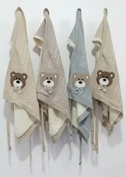 پتو بافت خزدار تدی مدل کلاهدار