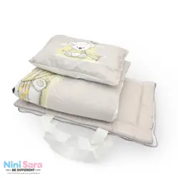 مسافرتی نوزاد مامز کیوتی (momscutie) مدل 3 تکه طرح کوالا رنگ طوسی- نماینده رسمی مامزکیوتی