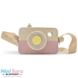 دوربین چوبی طرح فرشته مناسب اکسسوری اتاق نوزاد با بهترین کیفیت چوب راش و رنگ اکریلیک