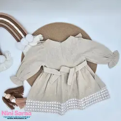 سارافون پیراهن دخترانه گیپور