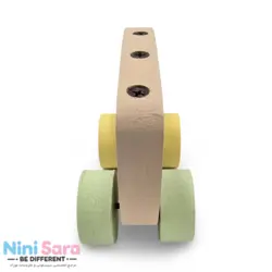 اتوبوس چوبی طرح فرشته مناسب اکسسوری اتاق نوزاد با بهترین کیفیت چوب راش و رنگ اکریلیک