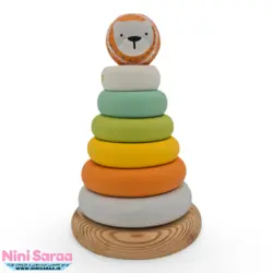 برج هوش چوبی طرح گاردن مناسب اکسسوری اتاق نوزاد با بهترین کیفیت چوب راش و رنگ اکریلیک