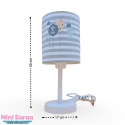 سرویس لوستر،آباژور،ساعت و جای دستمال نوزاد برند مامز کیوتی(momscutie) مدل 4 تکه طرح خرس کارتونی رنگ سفید- خرید مستقیم از تولید کننده