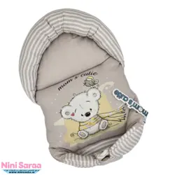 قنداق سوئیسی دوطرفه نوزاد از برند مامزکیوتی طرح کوالا رنگ طوسی- خرید مستقیم از تولیدی